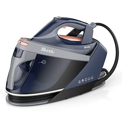 #ad Pro Steam Station with Ceramic Soleplate 1800W Steam Station Iron for Blue $286.06