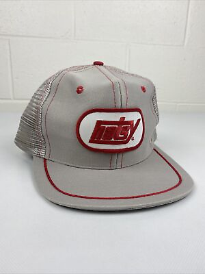 Hotsy Vintage Style Mesh SnapBack Hat Cap Red White Gray $24.99