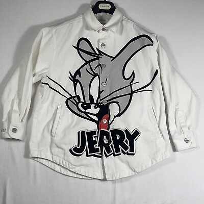 #ad Tom amp; Jerry x JOYRICH Denim Jacket Sz XS $95.89