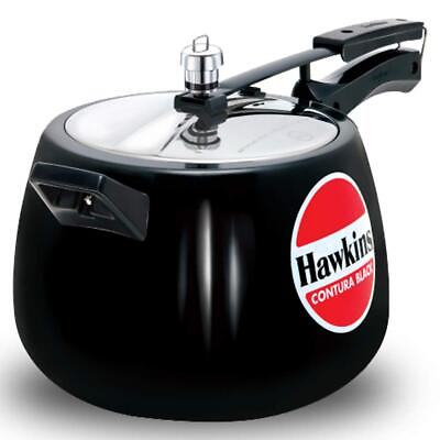 Hawkins Contura Aluminium Inner Lid Black Pressure Cooker 6.5 Litre Black CB65 $99.44