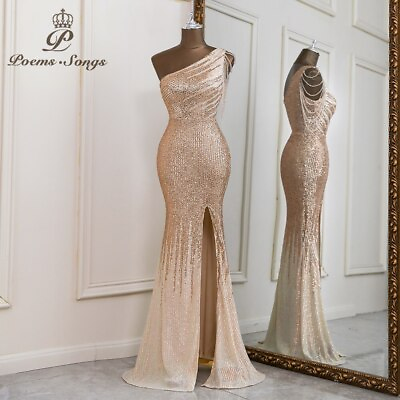 #ad Exquisite One Shoulder Style Evening Dress Prom Dresses Evening Gowns Vestidos $99.41