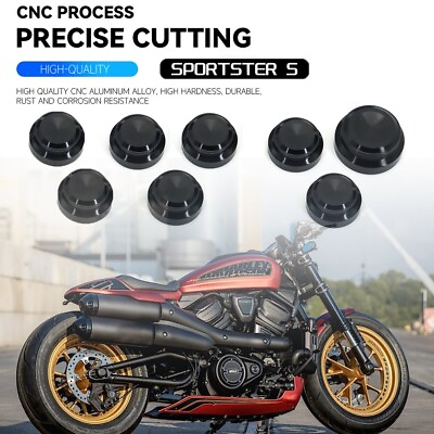 #ad 8PIC Left Right Nuts Covers Kits Width 22 15 For Sportster S 1250 2021 2023 2022 $94.54