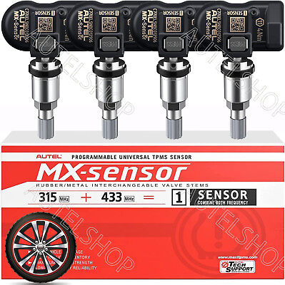 #ad Autel MaxiTPMS 315MHz 433MHz 2in1 MX Sensor Pro grammable Tire Pressure TPMS 4x $109.00