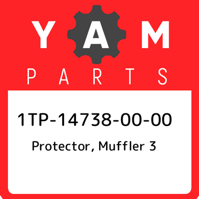 #ad 1TP 14738 00 00 Yamaha Protector Muffler 3 New Genuine OEM $86.83