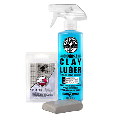 #ad Chemical Guys CLY KIT 2 Poly Clay Bar amp; Luber Lubricant Kit Medium Duty $24.99