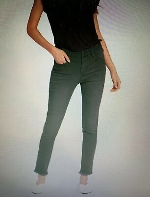 #ad Dear John High Waisted Skinny Gisele Jeans Forest Green Size 24 BNWT $24.00