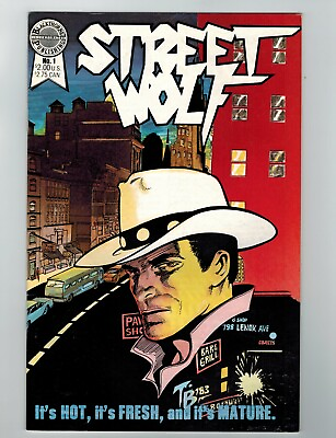 #ad Street Wolf #1 Comic Book July 1986 Blackthorne Publishing $1.25