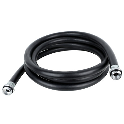 #ad Fuel Transfer Hose 3 4 Inch × 20 Feet Rubber Pump Hose with Male Fittings $68.99
