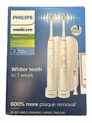 Philips Sonicare Optimal Clean Electric Toothbrush 2 Pack HX6829 75 #ad #ad $70.00