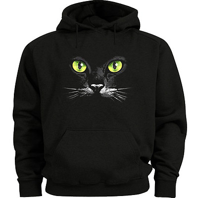 #ad #ad Black cat sweatshirt green eyes black cat hoodie Men#x27;s size sweat shirt hoody $29.95