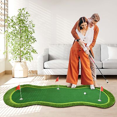 #ad Golf Putting Green 5X10ft Practice Putting Mat Golf Training Mat Indoor Outdoor $179.99
