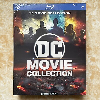 #ad DC Movie Collection: 24 Movie Blu ray9 Disc New $35.50