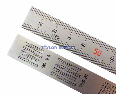 #ad Shinwa 150 mm Metric Rigid Zero Glare Machinist Rule mm and .5 mm markings 101A $10.99