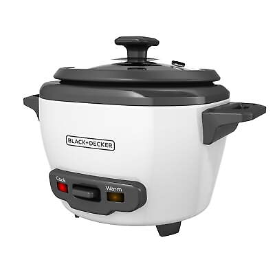 #ad 3 Cup Electric Rice Cooker with Keep Warm Function White RC503 $18.05
