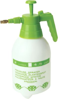 #ad Pump Pressure Trigger Sprayer Adjustable Bras2 Liter Green $33.18