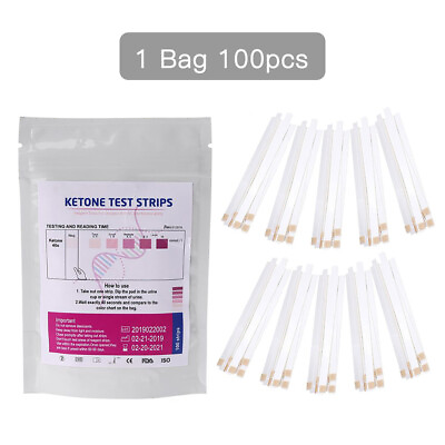 #ad 100x Urine Ketone Test Strips Keto Acid Ketone $8.36