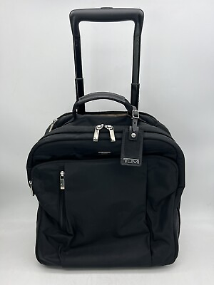 Tumi Sydney Compact Wheeled Carry On Bag Inner Pockets 482905DO Black #ad #ad $249.00