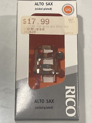 #ad #ad Rico Ligature Alto Saxophone Nickel Plated $17.99