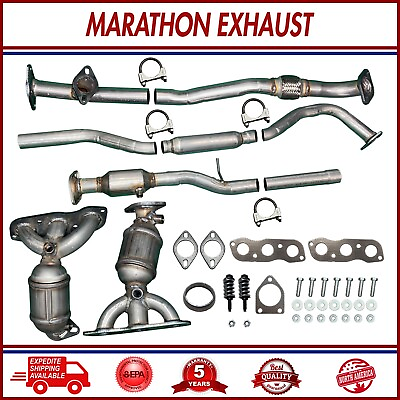 #ad Four Piece Exhaust Set For 2007 2009 Mitsubishi Outlander 3.0L Front Wheel Drive $377.18