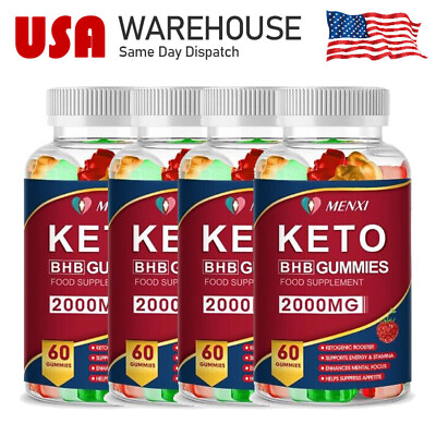 #ad #ad Fast Keto ACV 2000MG Detoxing Gummies Burning Fat Dietary Supplement 1 2 4Packs $42.15