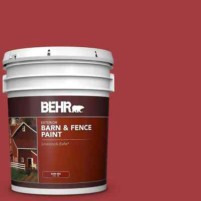 #ad #ad 5 gal Red Exterior Oil Latex Barn amp; Fence Paint Resists Mildew Livestock Safe $99.97