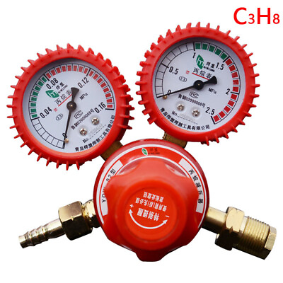 Gas Pressure Reducer Shockproof Propane Regulator Meter Welding And Cutting Tool $24.53