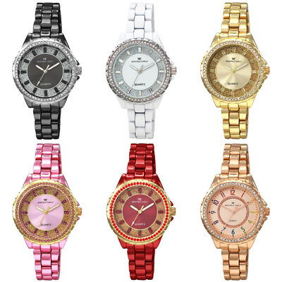 #ad 38mm Montres Carlo Womens Fashion Luxury Ladies Stones Quartz Wrist Dress Watch $19.80