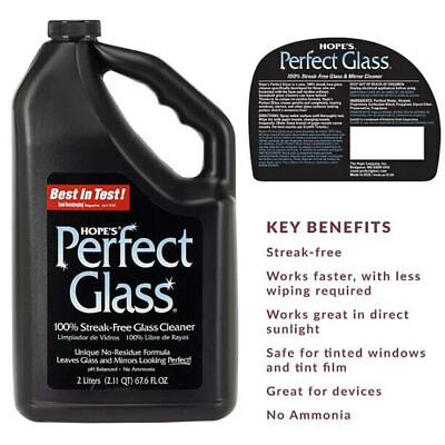 #ad Hope#x27;s Perfect Glass Cleaner Refill 67.6 oz $17.99