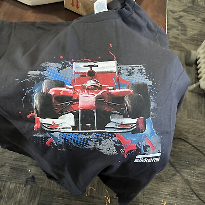 #ad #ad Men’s AkzoNobel Sikkens Formula 1 F1 Car Racing Graphic T Shirt Black 3XL $19.99