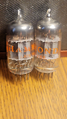 #ad 12AU7 Tube Pair GE Test Strong 92% Gray Long Plate GM 2000 2057 amp; 2042 2197 $19.99