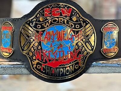 #ad HARDCORE ECW World Heavyweight Wrestling Championship Title Belt 2mm Brass A $91.00