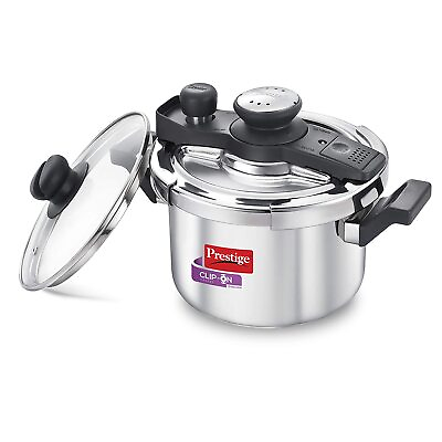 Prestige Svachh Clip on Mini Pressure Cooker Made Of Stainless Steel 3 Litre $133.61