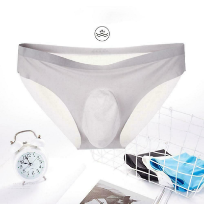 #ad 8PCS Mens Underwear Briefs Men Sool Ice Silk Seamless Soft Sale Male Underpants $40.24