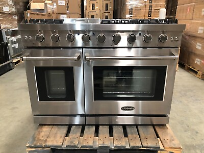 #ad 48 in. Gas Range 6 Burners Stainless Steel OPEN BOX COSMETIC IMPERFECTIONS $2039.99