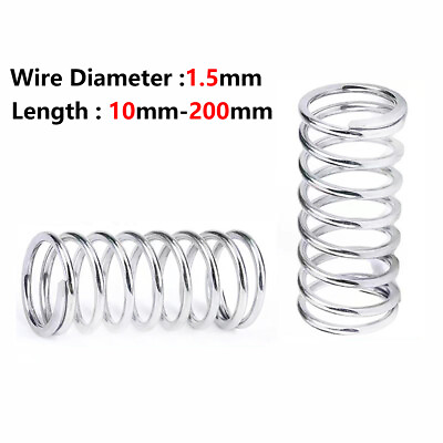 #ad Stainless Steel Compression Pressure Springs Wire Diameter 1.5mm $3.06