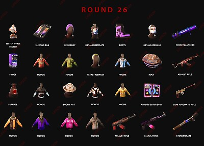 #ad RUST SKINS✦TWITCH DROPS✦Round 262728✦48 ITEM $6.89