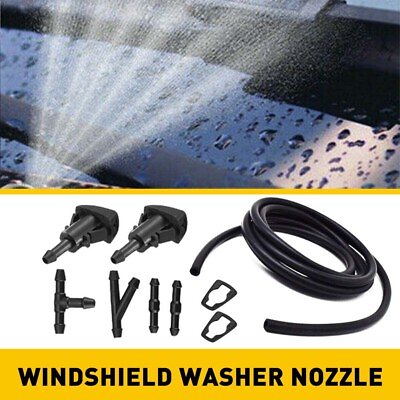#ad 8 in 1 Front Windshield Washer Squirter Nozzle Spray For Dodge Jeep Chrysler Ram $10.99