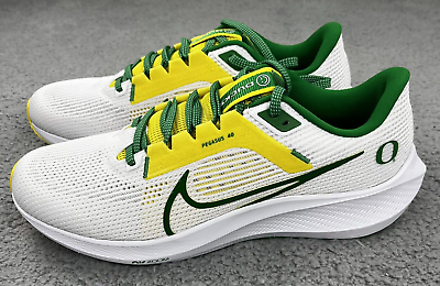 #ad Oregon Ducks NIke 2023 Air Zoom Pegasus 40 Sneakers Men#x27;s 10 Green Shoes Yellow $92.50