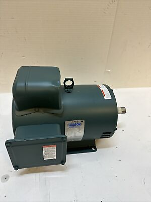 #ad LEESON ELECTRIC MOTOR 132644 FOR AIR COMPRESSOR 8HP 1PH 208 230V M184K34DB19A $799.99