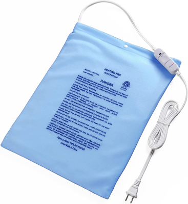 #ad Stay on NO Auto Off Hot Heating Pad for Cramps and Back Pain Relief 12” X 15” S $21.95