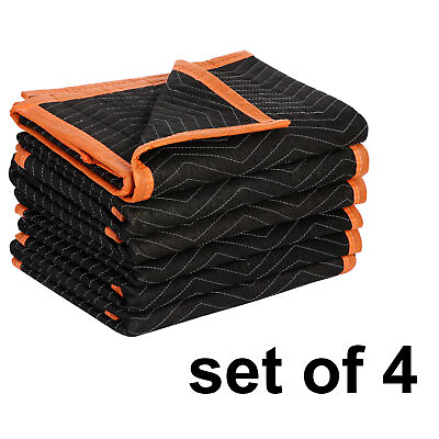 Moving Blankets 24 Pack 40x72quot; Shipping Quilted 15lb dz weight Pro Economy Black $79.59
