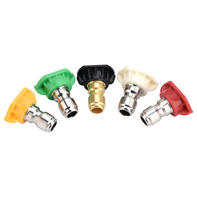 #ad High quality 5pcs Pressure Washer Spray Nozzle Set For Quick Connect Hot ZXS $105.01