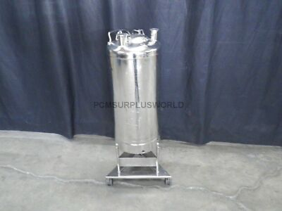 #ad 20L mobile tank stainless steel exterior special interior coating on wheels $950.00