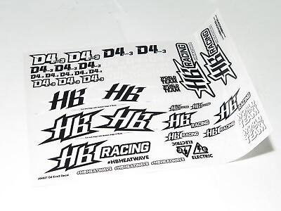 #ad HBS204820 HB RACING D4 Evo3 BUGGY DECALS $4.79