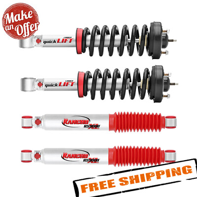Rancho Front quickLIFT Struts amp; Rear RS9000XL Shocks for 1995 2004 Toyota Tacoma #ad $740.22
