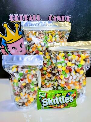 #ad Freeze Dried SOUR SKITTLEZ MADE TO ORDER *Choose Size *Oddball Candy Co.* $29.95