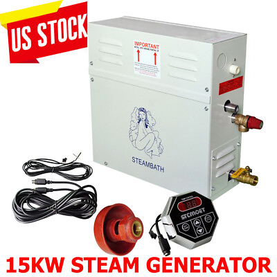 #ad 15KW Bath Steam Generator Steam Machine 380V Sauna SPA Room Wet Steam Machine $489.98