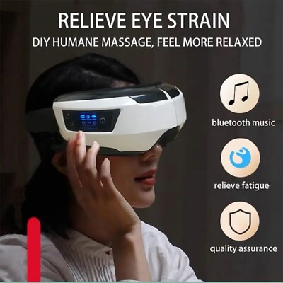 #ad Eye Massager Vibration Therapy Air Pressure Heating Massager relax Care Fatigue AU $49.99