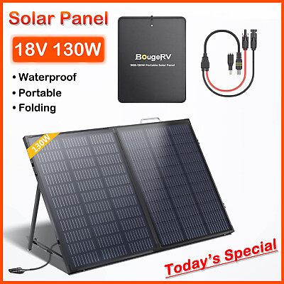 #ad #ad 130W Portable Solar Panel Foldable Solar Charger for Generator Power Station RV $59.99