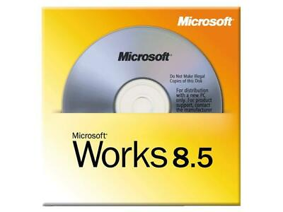 NEW Microsoft Works 8.5 Office Program Suite Word processor spreadsheet database #ad $15.98